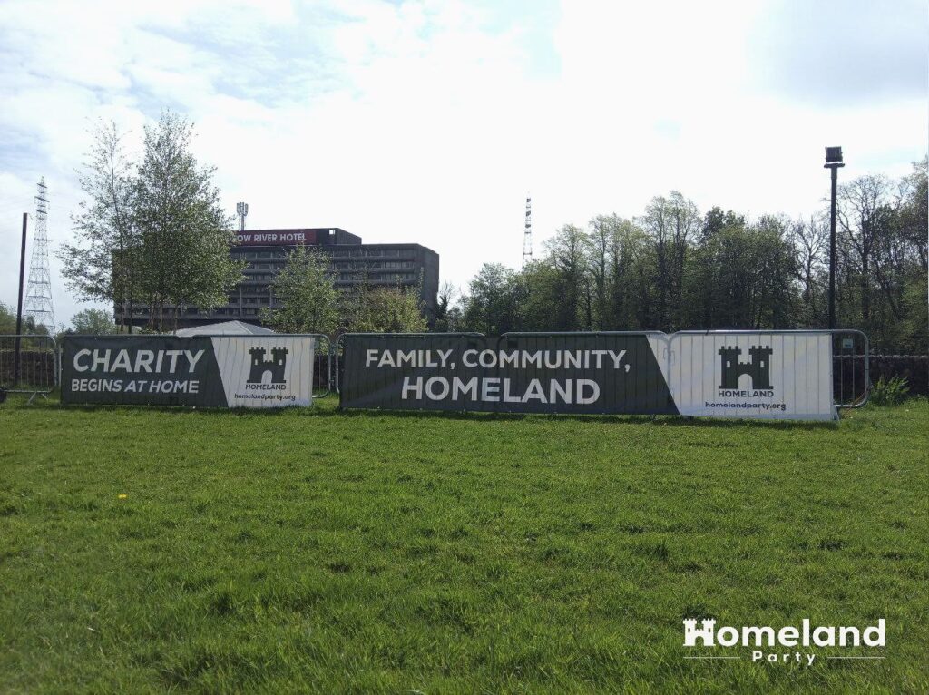 Homeland banners at Erskine