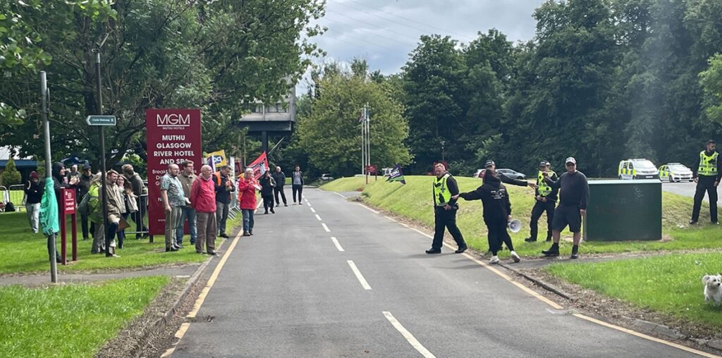 Erskine protests