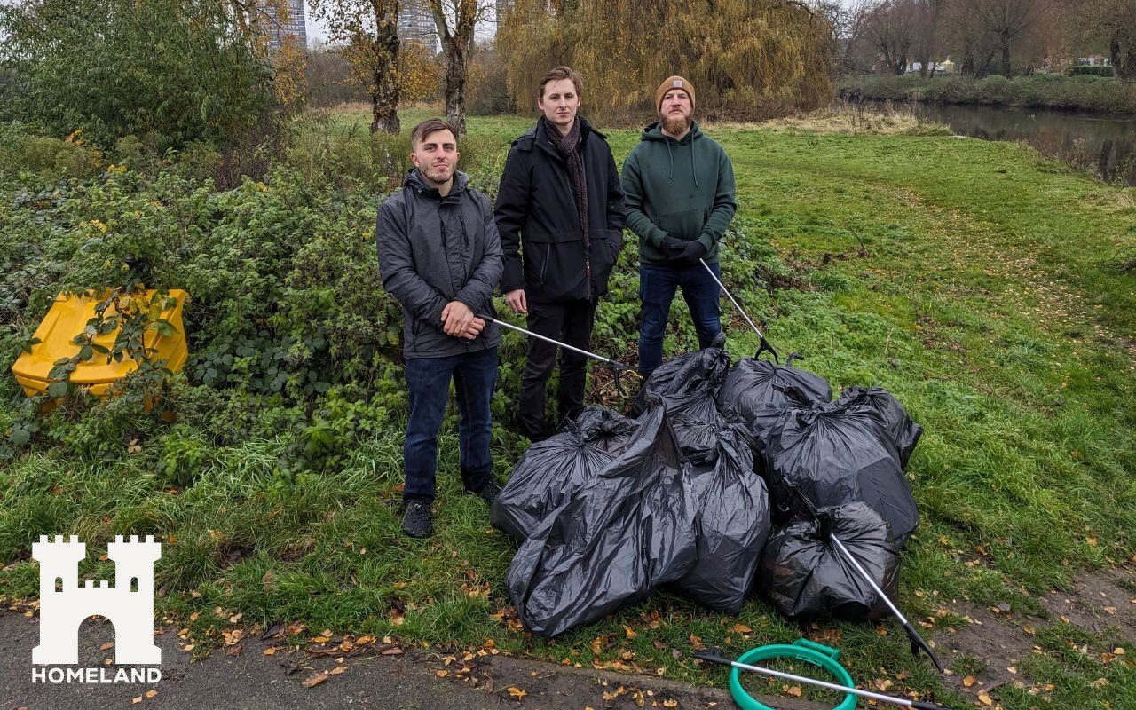 Litter picking in the West Midlands