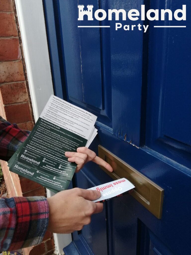 Leafletting in Castleford